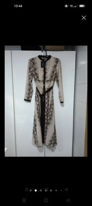 Vestido Kamome estampado serpiente talla M