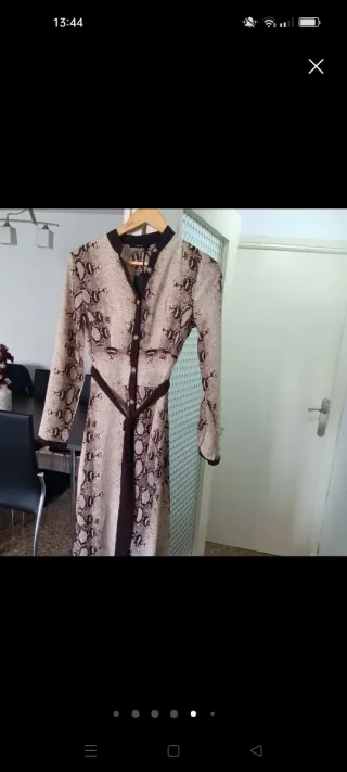 Vestido Kamome estampado serpiente talla M