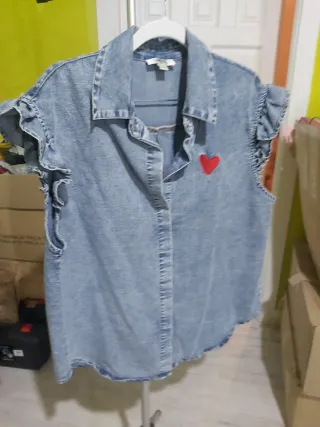 Camiseta vaquera sin mangas Cimity Talla L