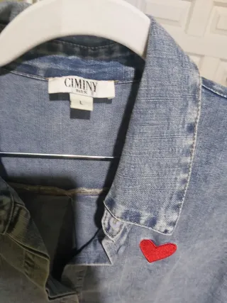 Camiseta vaquera sin mangas Cimity Talla L