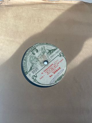 Disco Gramófono Il Trovatore Verdi
