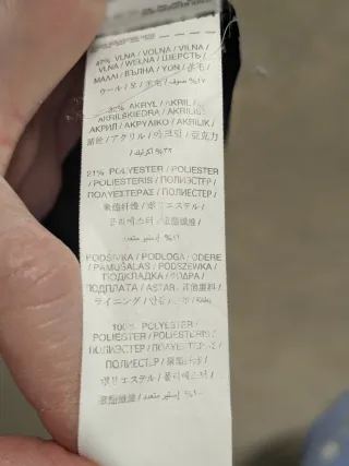 Vestido Mango degradado gris, rojo y negro.