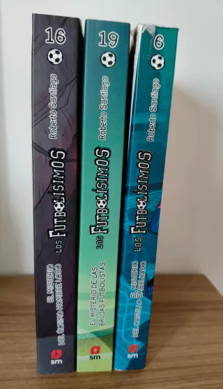 3 Libros de LOS FUTBOLISIMOS  Volúmenes 6,16 y 19