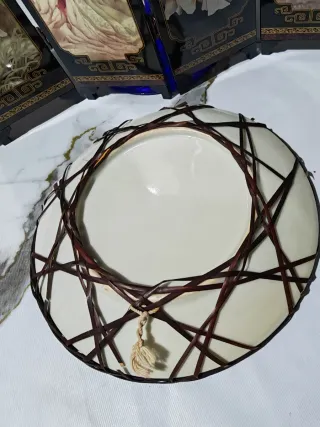 Plato decorativo chino antiguo