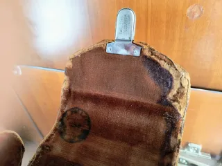 Funda antigua de cuero para cámara fuelle