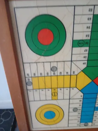 Tablero Parchís Antiguo Grande