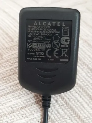 Caricabatterie da viaggio Alcatel Travel Charger S003KV0500040
