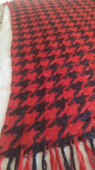 Coperta vintage lana anni 70 pied-de-poule