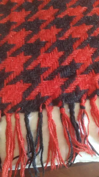 Coperta vintage lana anni 70 pied-de-poule