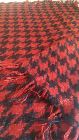 Coperta vintage lana anni 70 pied-de-poule