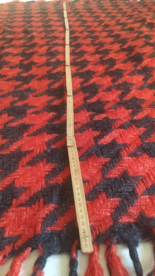 Coperta vintage lana anni 70 pied-de-poule