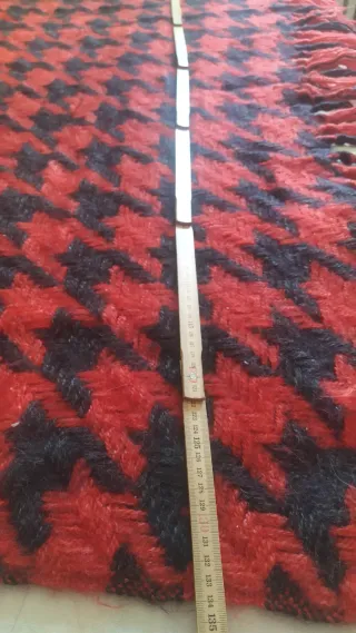 Coperta vintage lana anni 70 pied-de-poule