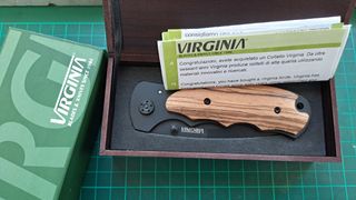 Coltello Virginia manico legno con astuccio