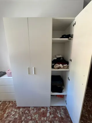 Armario 3 puertas blanco 125x191x53