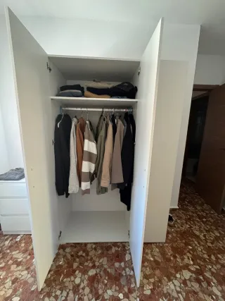 Armario 3 puertas blanco 125x191x53