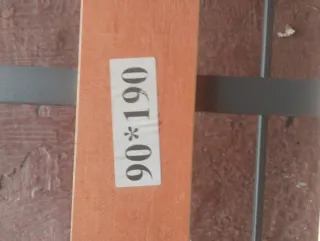 2 Somieres metálicos con lamas de madera