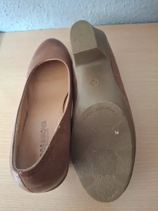 Zapatos de piel Bosanova tacón marrón