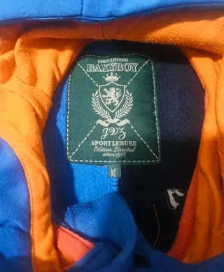 Sudadera con capucha color block