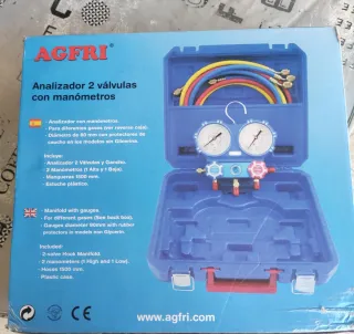 Analizador 2 válvulas con manómetros AGFRI