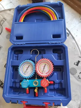 Analizador 2 válvulas con manómetros AGFRI