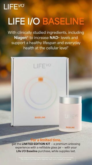 LIFE I/O Baseline - Frasco y cápsulas