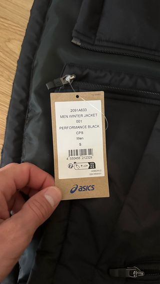 Chaqueta Asics Invierno Negra Talla S