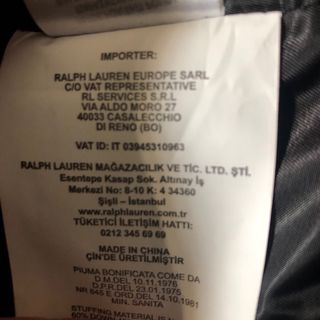 Plumas Ralph Lauren Mujer Talla M Negra.