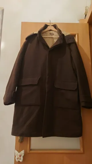 Abrigo Lana Stefanel Vintage Marrón