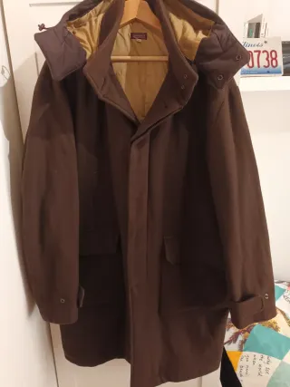 Abrigo Lana Stefanel Vintage Marrón