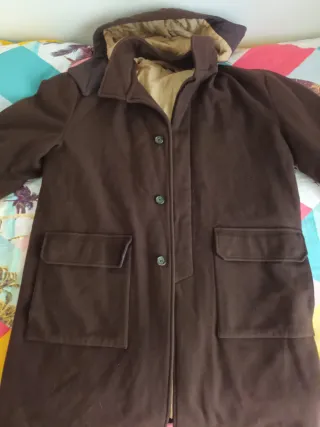 Abrigo Lana Stefanel Vintage Marrón