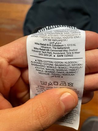 Polo Básico Nike Negro Talla S (100% Algodón)"