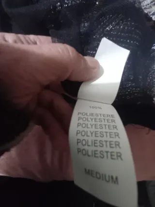 Top canotta paillettes oro e argento