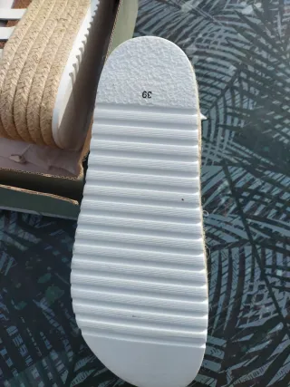 Sandalias Plataforma Esparto Mujer Talla 39