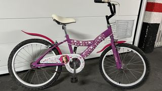 Bicicleta per Bambina Viola con Cestino
