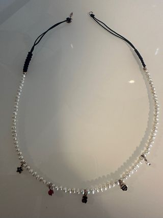 Collar Tous plata Perlas y rubí