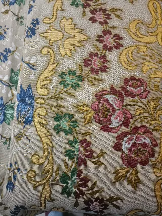 Colcha Jacquard Brocado Floral