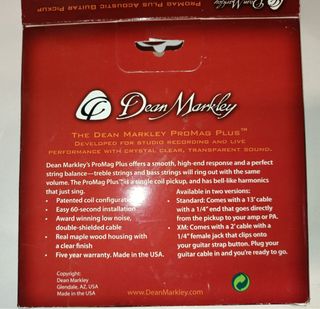 Dean Markley Promag Plus, pastilla guit. acústica