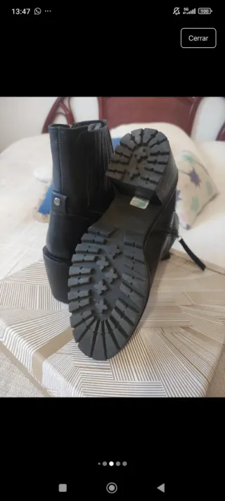 Botines Chelsea Piel Negros Talla 40