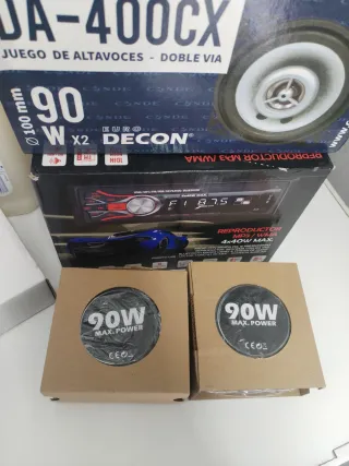Lote Radio y Altavoces Conde DA-400CX