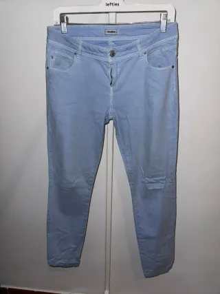 Pantalón Vaquero Pull&Bear T40 Azul Claro
