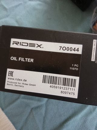 Filtro olio
