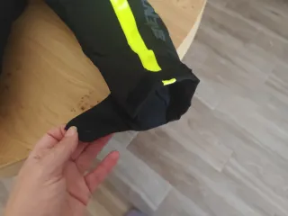 Chaqueta Moto Negra con Detalles Flúor Talla M