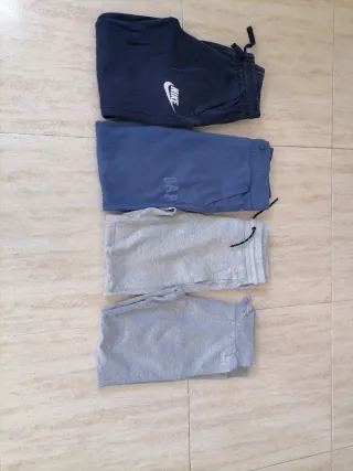 Pantalones deporte niño Nike, Gap, 2 grises T. 12