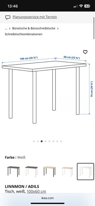 Mesa blanca patas metálicas