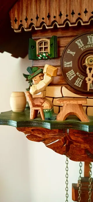 Orologio a cucù Schneider in legno