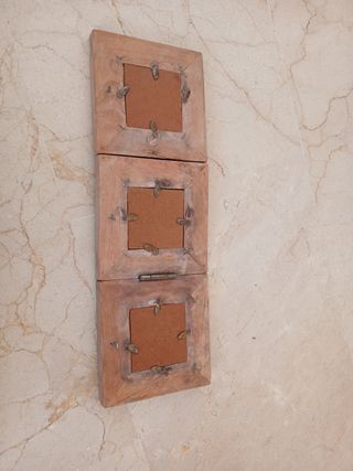 Marco de fotos de madera para 3 fotos