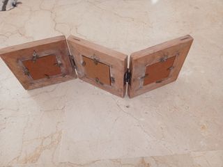 Marco de fotos de madera para 3 fotos