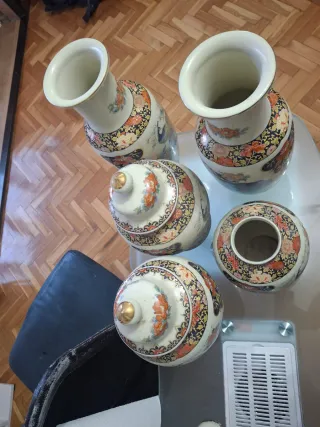 Jarrón Satsuma Cerámica Decorativo