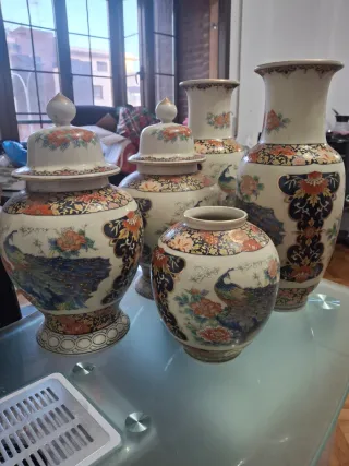 Jarrón Satsuma Cerámica Decorativo