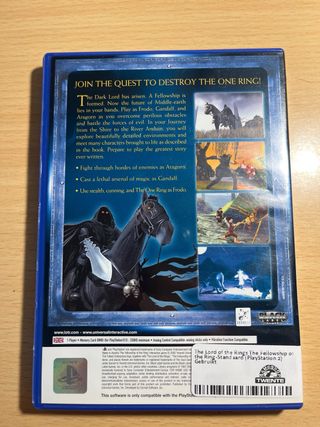 PS2 El Señor de los Anillos: La Comunidad del Anil